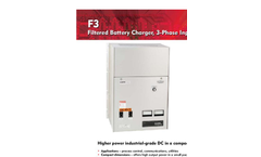Model F3 - Three Phase Filtered Battery Charger - Datasheet