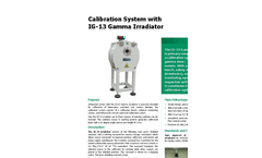 Model IG-13 - Gamma Calibration Laboratory with Irradiator Datasheet