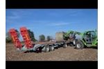 Crosetto flat trailer for bales transport Video