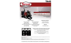 Taylor - Model TA45JD - Agriculture Generator - Spec Sheet
