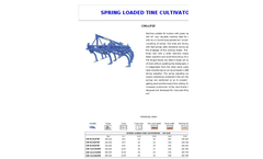 Model CM-LP3F - Spring Loaded Tine Tiller Cultivator Brochure