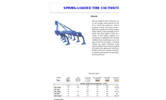Model CM-LM - Spring Loaded Tine Tiller Cultivator Brochure