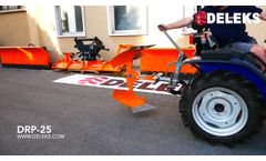 DELEKS DRP25 reversible plough for compact tractor - Video