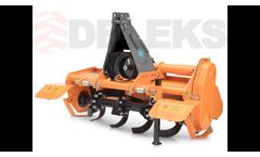 Deleks Rotary tillers for 12-45hp tractors - Video