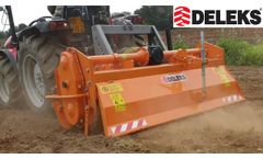 Soil milling with DELEKS DFH rotary tiller and Antonio Carraro TIGRE-4400 tractor - Video