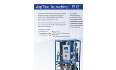 Vogt - Model P112F Series - Ice Machine- Brochure