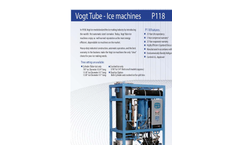 Vogt - Model P118F Series - Ice Machine- Brochure