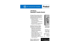 GE ZTX - 40 Amp Automatic Transfer Switch Brochure