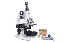 Gemko Labwell - Model 1500X-G-S-725-93 - Metal White Medical Magnification Pathology Lab Microscope
