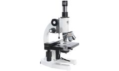 Gemko Labwell - Model G.S. 712 - Diecast Aluminum White & Black Laboratory and Medical Microscope