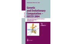 Genetic and Evolutionary Computation - GECCO 2004