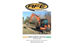 Model RDM30 - Compact Excavator Forestry Mulcher Brochure