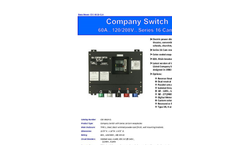 Union Connector - Model CSC-0610-CL - Basic Company Switch with Series 16 Cam-Lok Receptacle – 60 Amp  Brochure