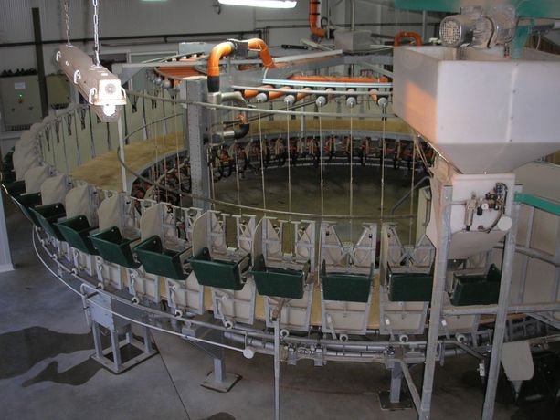 Albouy - Rotating Milking Docks Interior Milking for Sheep and Goats
