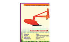 Varsha - Model M.B. - Tractor Drawn Single Bottom Plough - Brochure