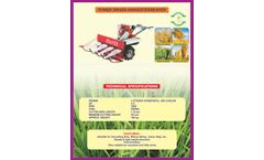 Varsha - Power Driven Harvester/Reaper - Brochure