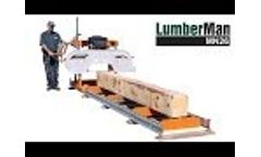 Norwood LumberMan MN26 Portable Band Sawmill - Ideal for Hobbyists Video