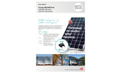 POWER MAXIM PLUS - Photovoltaic Module - Datasheet