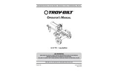 Troy-Bilt - Model TB 27 LS - Log Splitter - Manual