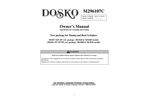 Dosko - Model 296107 (620-TP) & 296108 (337-357TP) - Tow Bar Package - Manual