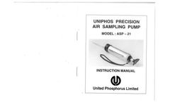 Uniphos - ASP-21 - Air Sampling Pump - Manual