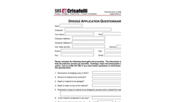 Fill out our Dredge Application form and automatically submit it to SRS Crisafulli