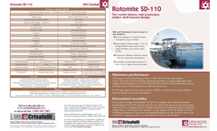 Rotomite - Model SD-110 - Self-Propelled Diesel Dredges - Brochure