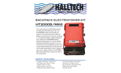 Halltech - Model HT2000B/MK6 - Backpack Electrofisher Kit - Datasheet
