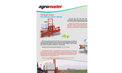 Agromaster - Model 400,500, 600, 800 and 1000 L - Field Sprayer Brochure