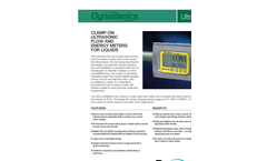  	Dynasonics - TFX Ultra Series - Ultrasonic Flow Meter  Brochure