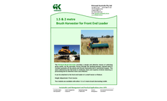 Kimseed - Model 1.5m & 2m - Front End Loader Brush Harvester Brochure