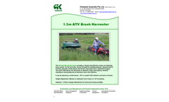 Kimseed - Model 1.3m - ATV Brush Harvester Brochure
