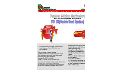 Model PD2 CK - Manual Two Rows Potato Planter Machine with Double Cup System Brochure