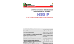 Demsan - Model HS2 - Two Rows Turnip Carrot Harvester Machine with Complete Pallet System Brochure