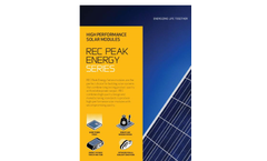 REC Solar - 250PE 250W 30.2V - Poly Blake Frame Hosiden Datassheet