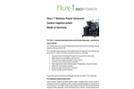 Model Flux-i 15 kW_e - Biomass Generator with Cooling Power Brochure