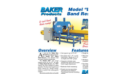 Model D - Single-Head Grade Lumber Res Band Resaw Brochure