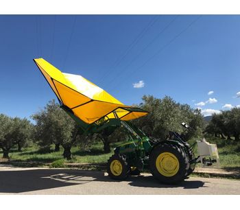 Harvester for olives, nuts, cherries, plums with trunk shaker (equipped with or without umbrella)-2
