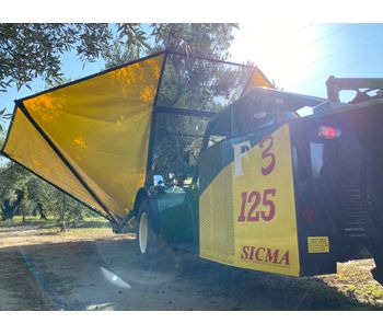 Sicma - Model F3 - Harvester for olives, nuts (e.g. walnuts, almonds, pistachio etc.), cherries, plums with trunk shaker (equipped with or without umbrella)