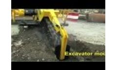 AFT MH 100 Excavator mounted trencher Video