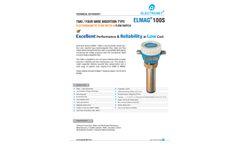ELMAG - Model 100S - Insertion Type Electromagnetic Flow Meter and Flow Switch- Brochure