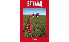 Bateman - Model RB16 - Crop Sprayer - Brochure