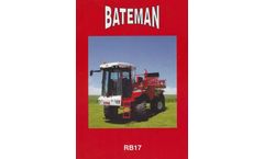 Bateman - Model RB17 - Crop Sprayer - Brochure