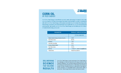 Corn Oil ONE - Premium Refined Corn Oil - Brochure