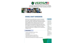 VERTISA - Model OD Series - Dual Shaft Shredders - Brochure