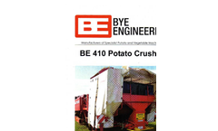 Bye Engineering - Model BE 410 - Potato Crusher Brochure