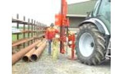 Huge Post Rock Spike Vector Powerdrive Fencing Postdriver Post Driver Knocker Pile Pounder - Video