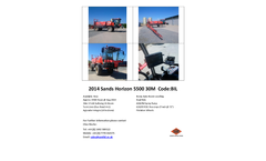 Sands Horizon - Model 5500 30m 2014 - BIL - Sprayer Brochure