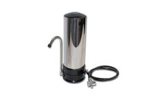 WhiteWater - Black with Stainless Steel Countertop Water Filtration System