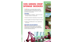 VHS Green Crop Sponge Seeder   - Brochure